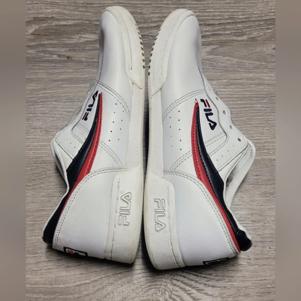Fila Women's Original Fitness Athletic Sneakers White‎ Blue Red Size 7½